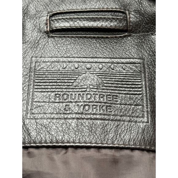 Leather bomber jacket, black, - Picture 7 of 9